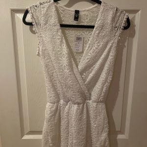 White Lace Romper
